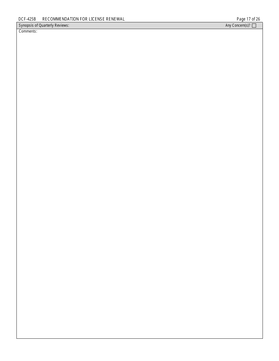 Form DCF-425B Recommendation for License Renewal - Connecticut, Page 17