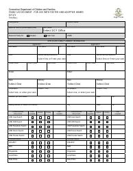 Form DCF-472 Family Assessment - for Use With Foster and Adoptive Homes - Connecticut