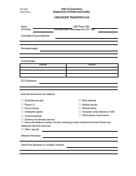 Document preview: Form DCF-2092 Adolescent Transition Plan - Connecticut