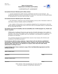 Document preview: Form DCF-2112 Confidentiality Agreement - Connecticut