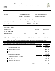 Form DCF-2107 Service Agreement - Permanency Placement Services Program (Ppsp) - Connecticut