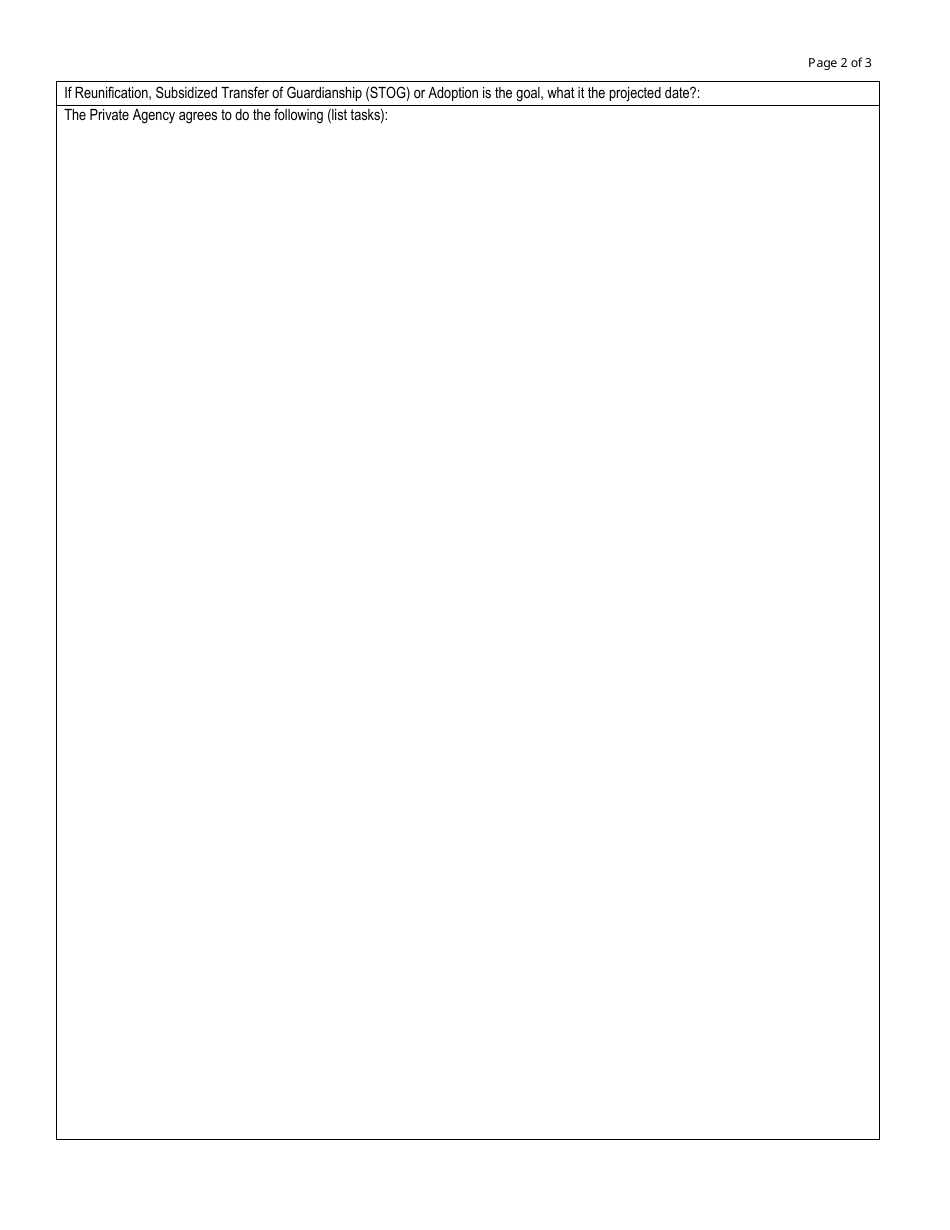 Form DCF-2107 Service Agreement - Permanency Placement Services Program (Ppsp) - Connecticut, Page 2