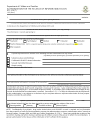 Document preview: Form DCF-2131(T) Authorization for the Release of Information (To Dcf) - Connecticut