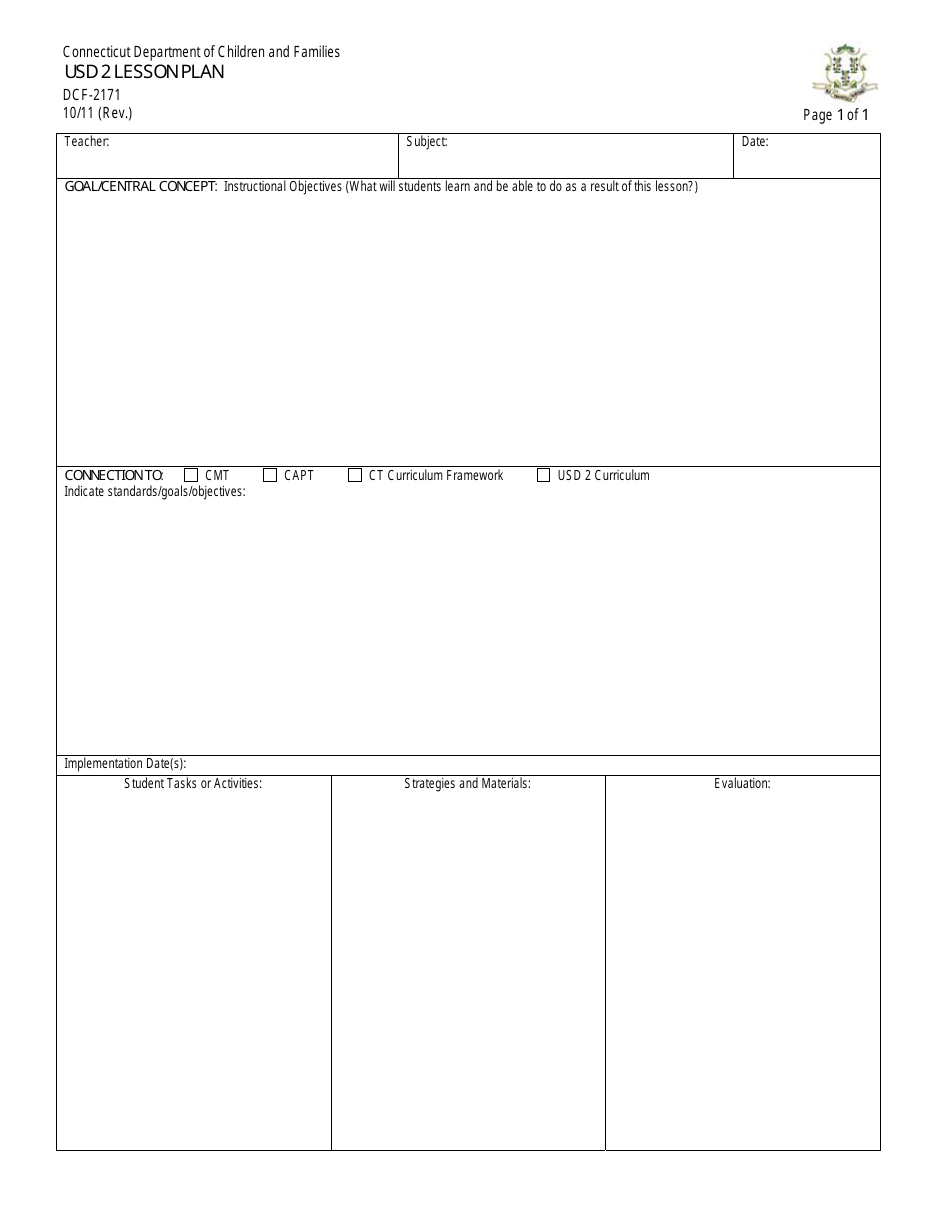 Form DCF-2171 - Fill Out, Sign Online and Download Fillable PDF ...