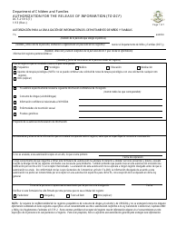 Document preview: Formulario DCF-2131S(T) Autorizacion Para La Divulgacion De Informacion Del Departamento De Ninos Y Familias - Connecticut (Spanish)