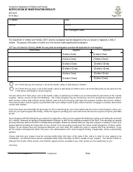 Document preview: Form DCF-2210 Notification of Investigation Results - Connecticut