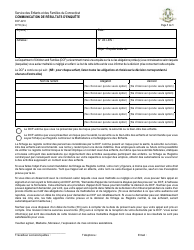 Document preview: Form DCF-2210 Notification of Investigation Results - Connecticut (French)