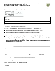 Document preview: Form DCF-2210 B Request for Appeal of Substantiation Finding(S)/Recommendation for Placement on Central Registry - Connecticut (French Canadian)