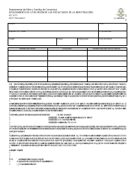 Document preview: Formulario DCF-2213 Aplazamiento De La Revision De Los Resultados De La Investigacion - Connecticut (Spanish)