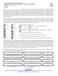 Document preview: Formulario DCF-2260-S Acepto La Divulgacion De Informacion - Connecticut (Spanish)