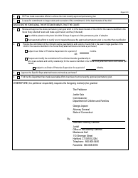 Form DCF-2240 Motion to Review Permanency Plan/Revoke Commitment/Transfer Guardianship - Connecticut, Page 2