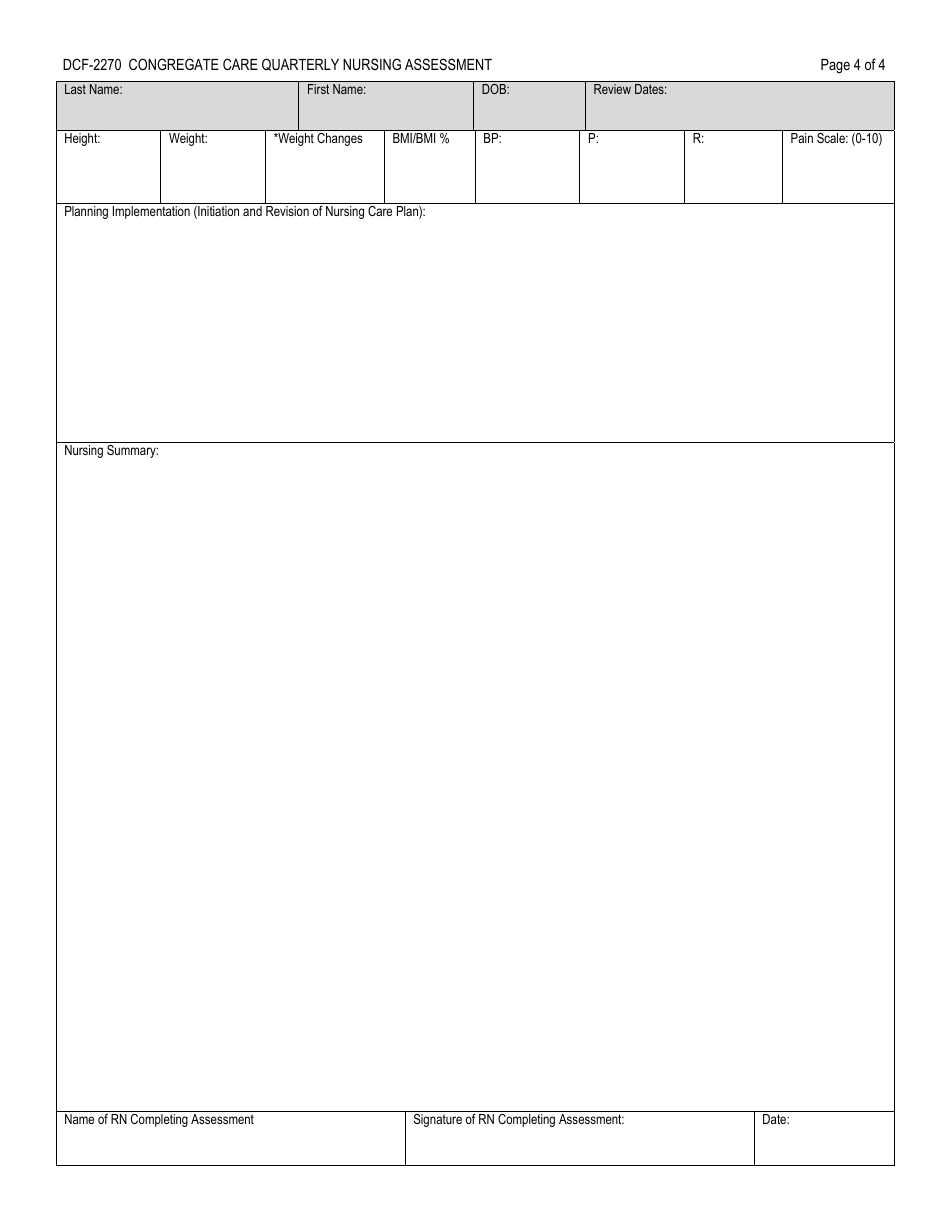 Form Dcf 2270 Fill Out Sign Online And Download Fillable Pdf Connecticut Templateroller 2892