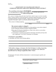 Document preview: Form DCF-2251 Community Housing Assistance Program (Chap) Contract - Connecticut