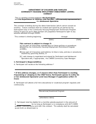 Document preview: Form DCF-2252 Community Housing Employment Enrichment (Cheer) Conract - Connecticut