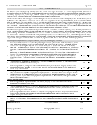 Form DCF-2300 Wilderness School Student Application - Connecticut, Page 2