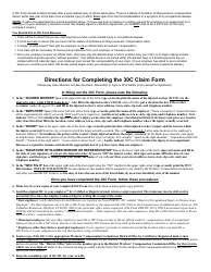 Form 30C Notice of Claim for Compensation (Employee to Commissioner and to Employer) - Connecticut, Page 2