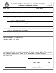 Form CN4402 &quot;Authorization for Release of Non-health Information&quot; - Connecticut
