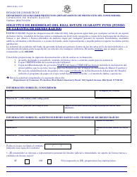 Document preview: Formulario REGF-05 Solicitud De Reembolso Del Real Estate Guaranty Fund (Fondo De Garantia De Bienes Raices) - Connecticut (Spanish)