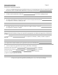Solicitud De Arbitraje - Programa De Resolucion De Disputas Sobre Automoviles - Connecticut (Spanish), Page 9