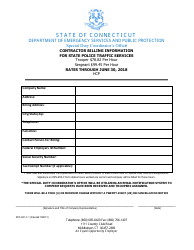 Form DPS-691- -1 Request and Cancellation Form for State Police Traffic Services - Connecticut, Page 4