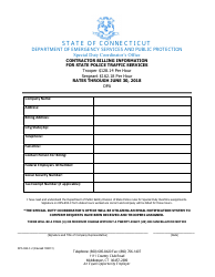 Form DPS-693-C-1 Request and Cancellation Form for State Police Traffic Services - Connecticut, Page 4