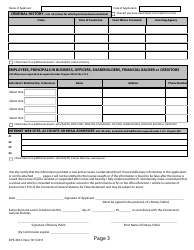 Form DPS-403-C Application for Licensing Under C.g.s. Chapters 409/414 - Connecticut, Page 3