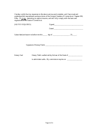 Application for Recognition - Captive Insurance Company Independent Certified Public Accountant - Connecticut, Page 4