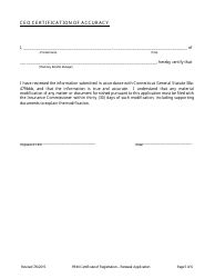 &quot;Pharmacy Benefits Manager (Pbm) Renewal Application for a Certificate of Registration&quot; - Connecticut, Page 5