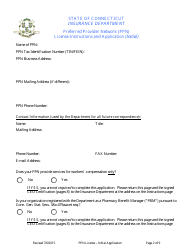 Preferred Provider Network (Ppn) License Application Form - Connecticut, Page 2