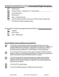Preferred Provider Network (Ppn) License Application Form - Connecticut, Page 5