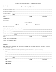 Portable Electronic Insurance License Application Form - Connecticut, Page 2