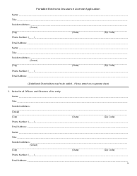 Portable Electronic Insurance License Application Form - Connecticut, Page 3