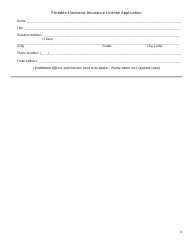 Portable Electronic Insurance License Application Form - Connecticut, Page 4