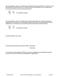 Pharmacy Benefits Manager Certificate of Registration - Initial Application Form - Connecticut, Page 3