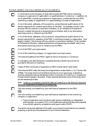 Pharmacy Benefits Manager Certificate of Registration - Initial Application Form - Connecticut, Page 4