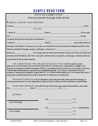 Pharmacy Benefits Manager Certificate of Registration - Initial Application Form - Connecticut, Page 7