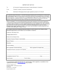 Document preview: General Agent Agreement Form - Connecticut