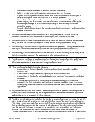 Application for Life Settlement Provider License - Connecticut, Page 2