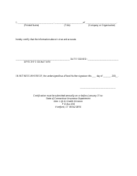 Annual Peo Certification Form - Connecticut, Page 2