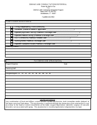 Form 201 Dmhas Abi Consultation Referral Form - Connecticut, Page 3