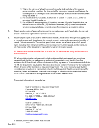 Utilization Review License Application Form - Connecticut, Page 3