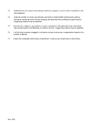 Utilization Review License Application Form - Connecticut, Page 5