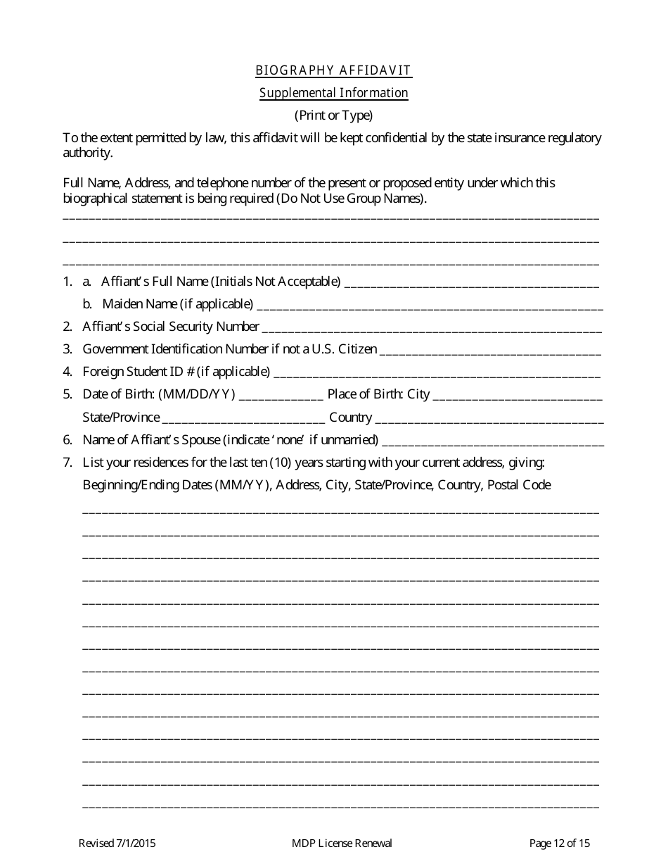 Medical Discount Plant (Mdp) License Renewal Form - Connecticut, Page 12
