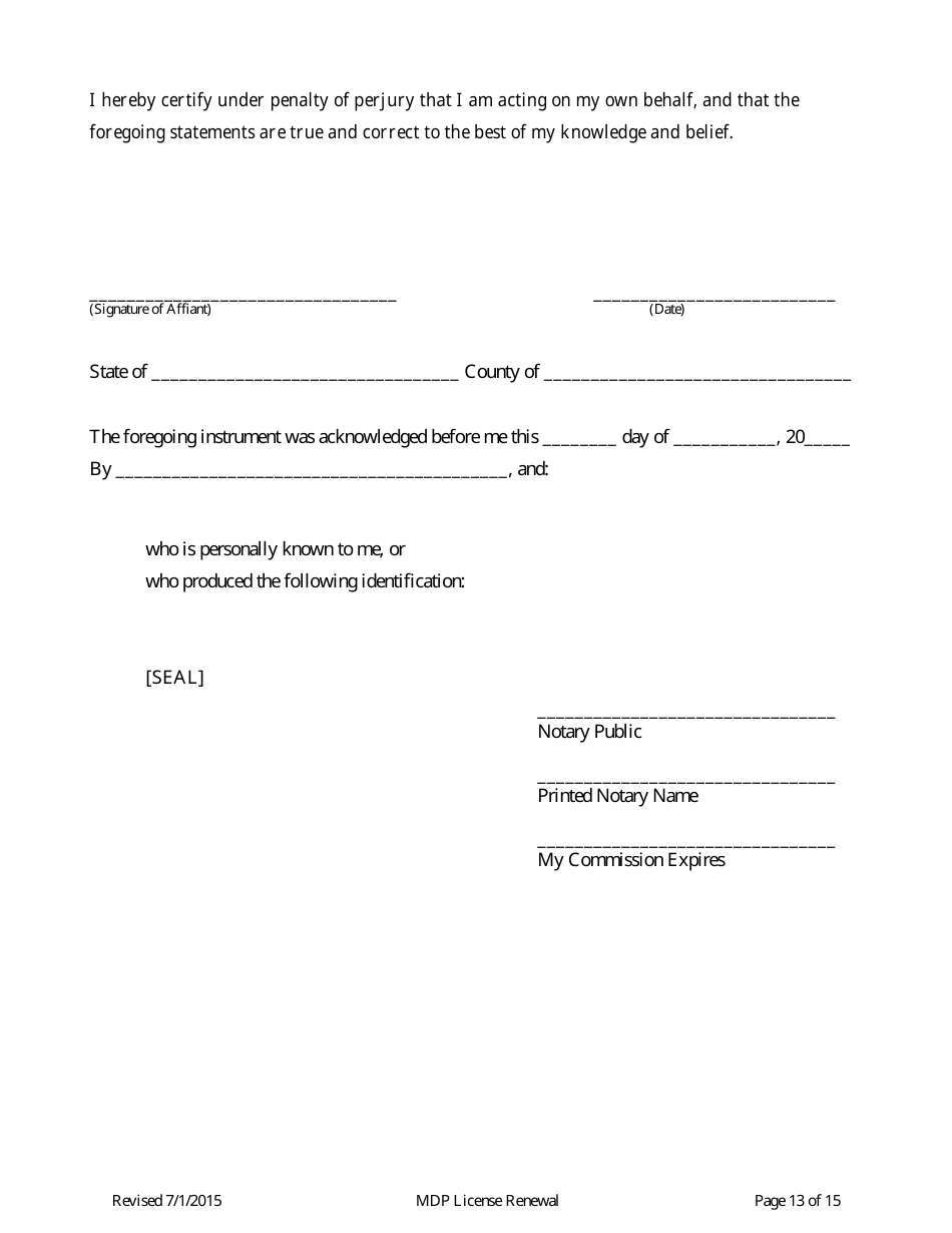 Medical Discount Plant (Mdp) License Renewal Form - Connecticut, Page 13