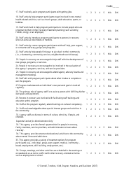 Rsa-R Administrator/Manager Version Survey Template, Page 2