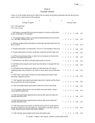 Document preview: Rsa-R Provider Version Survey Template