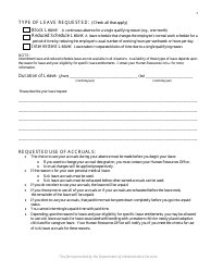 Form FMLA-HR1 Employee Request for Family and Medical Leave Entitlements - Connecticut, Page 2
