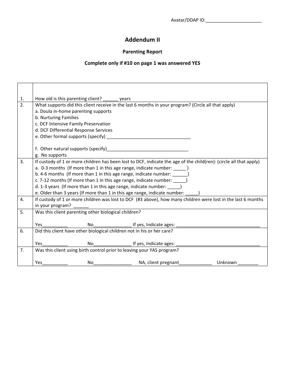 Yas Discharge Report Form - Connecticut, Page 4