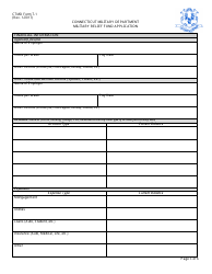 CTMD Form 7-1 &quot;Military Relief Fund Application&quot; - Connecticut, Page 3