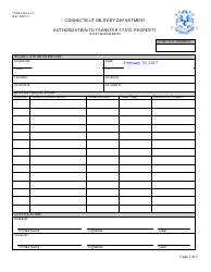 CTMD Form 4-12 Authorization to Transfer State Property - Connecticut, Page 2